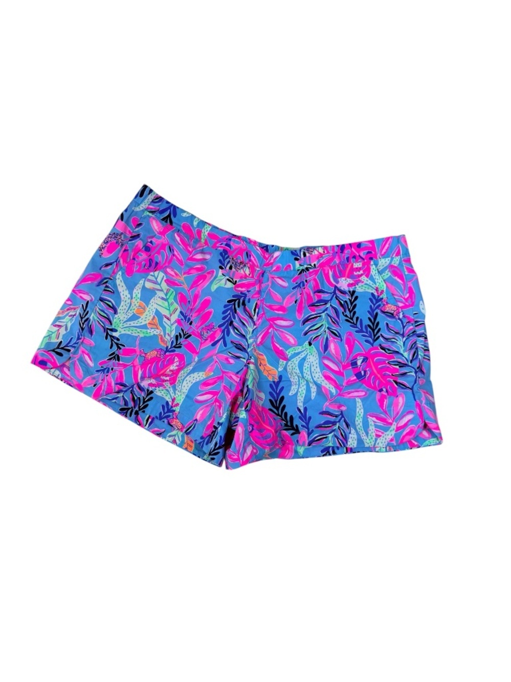 Lilly Pulitzer Ocean View Shorts XL Porto Blue Resort Beach Summer Swimming Pool